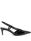 Sergio Levantesi 50mm Eva Slingback Pumps In Black