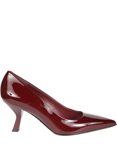Sergio Levantesi 50mm Leather Pumps In Red