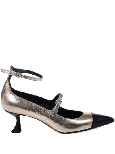 Sergio Levantesi 50mm Mary Jane Leather Pumps