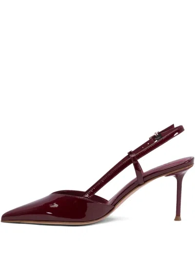 Sergio Levantesi 50mm Slingback Pointed-toe Pumps In Red