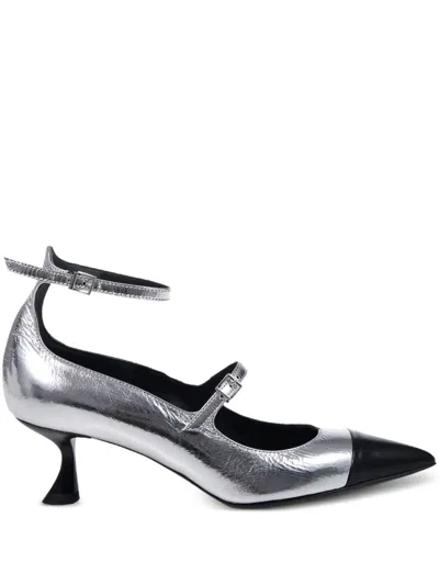 Sergio Levantesi 60mm Cardy Pumps In Silver