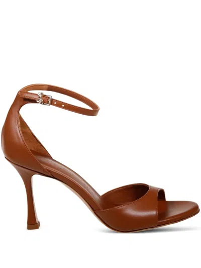 Sergio Levantesi 60mm Hope Sandals In Brown