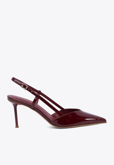 Sergio Levantesi 70 Patent Leather Pumps In Red