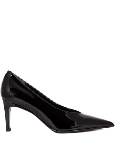 Sergio Levantesi 70mm Galassia56 Pointed Pumps In Black