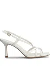 Sergio Levantesi Ilenia Butter Heeled Sandals In White