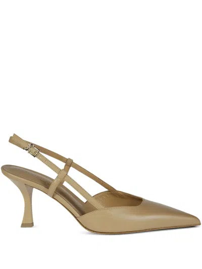 Sergio Levantesi 70mm Leather Pumps In Neutrals