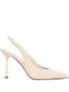 Sergio Levantesi 90mm Mascia5 Slingback Pumps In Neutral