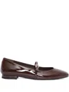 Sergio Levantesi Ambra56 Strap Ballet Flats In Brown