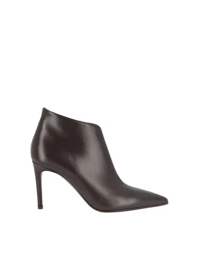 Sergio Levantesi Ankle Boot Dama67 Tryde Ebony In Brown