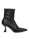 Sergio Levantesi Black Blash In Elasticized Leather In Black