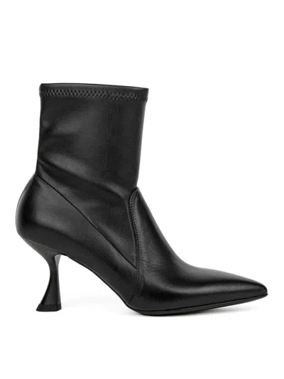 Sergio Levantesi Black Blash In Elasticized Leather