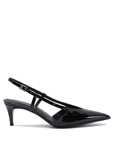 Sergio Levantesi Black Leather Heeled Shoes