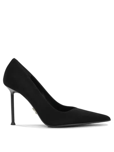 Sergio Levantesi Black Leather Rubber Pumps