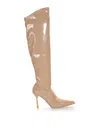 Sergio Levantesi Boot In Elasticized Shiny Leather In Black