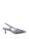 Sergio Levantesi Cutout Strap Pumps In Blue