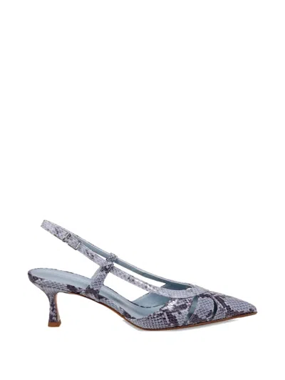 Sergio Levantesi Cutout Strap Pumps In Blue