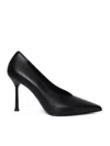 Sergio Levantesi 56mm Leather Pumps In Black