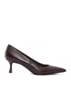 Sergio Levantesi Brunella56 Pointed Pumps In Burgundy