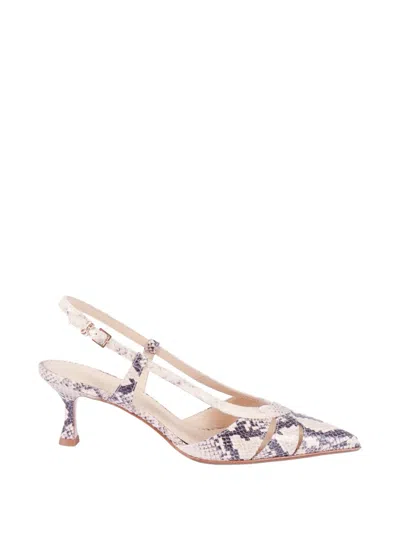 Sergio Levantesi Edda Cut-out Slingback Pumps In Pink