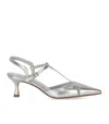 Sergio Levantesi Edvige Silver Slingback Pump In Metallic