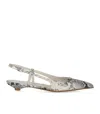 Sergio Levantesi Flavia Roccia Slingback Ballet Flat Shoe In White