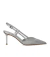 Sergio Levantesi Giulia Silver Slingback Pump In Metallic