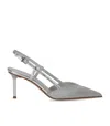 Sergio Levantesi Giulia Silver Slingback Pump In Metallic