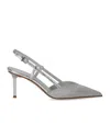 Sergio Levantesi Giulia Silver Slingback Pump In Silver