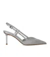 Sergio Levantesi Giulia Silver Slingback Pump In Silver