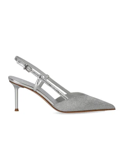 Sergio Levantesi Giulia Silver Slingback Pump