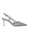 Sergio Levantesi Giulia Silver Slingback Pump In Silver