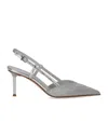 Sergio Levantesi Giulia Silver Slingback Pump In Metallic