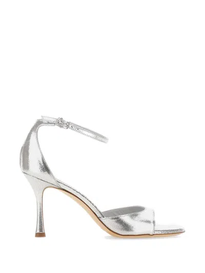 Sergio Levantesi Hope6 Ankle Strap Sandals In Silver
