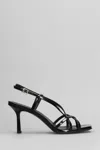 Sergio Levantesi 70mm Ivana Sandals In Black