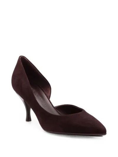 Sergio Levantesi Jada Side-cutout Pumps In Brown