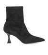 Sergio Levantesi Janet Black Heeled Ankle Boot In Black