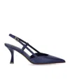 Sergio Levantesi Kate Blue Slingback Pump In Blue