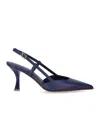 Sergio Levantesi Kate Blue Slingback Pump In Blue