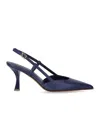 Sergio Levantesi Kate Blue Slingback Pump In Blue