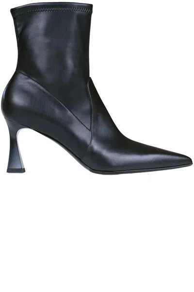 Sergio Levantesi Kristal Sock Ankle Boots In Black