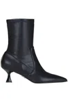 Sergio Levantesi Junny Black Heeled Ankle Boot In Black