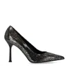 Sergio Levantesi Musa Black Silver Pump In Black