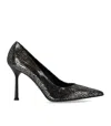 Sergio Levantesi Musa Black Silver Pump In Black
