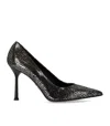 Sergio Levantesi Musa Black Silver Pump In Black