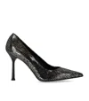 Sergio Levantesi Musa Black Silver Pump In Black