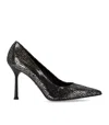 Sergio Levantesi Musa Black Silver Pump In Black