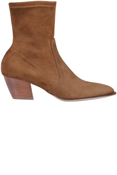 Sergio Levantesi Paloma Ankle Boots In Light Brown