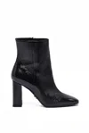 Sergio Levantesi Patent Leather Ankle Boot - Black In Multi