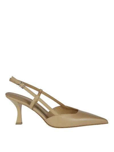 Sergio Levantesi Pointed Toe Slingback Heels In Multi