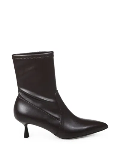 Sergio Levantesi Pointed-toe Ankle Boots In Black